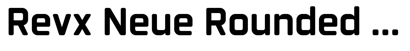 Revx Neue Rounded Bold